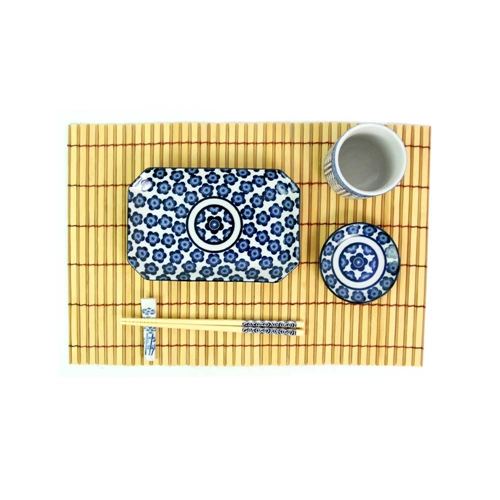 Jogo de Louça Japonês Moderno com 6 Peças em Cerâmica