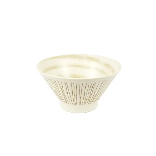 Tigela Redonda de Porcelana Japonesa para Lámen Shiro Ink – 16cm