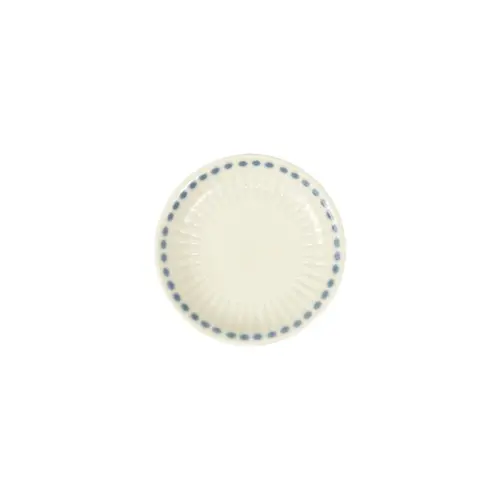 Prato Redondo de Porcelana Japonesa Embosu Tokusa Shitto Aibori Futada – 12cm