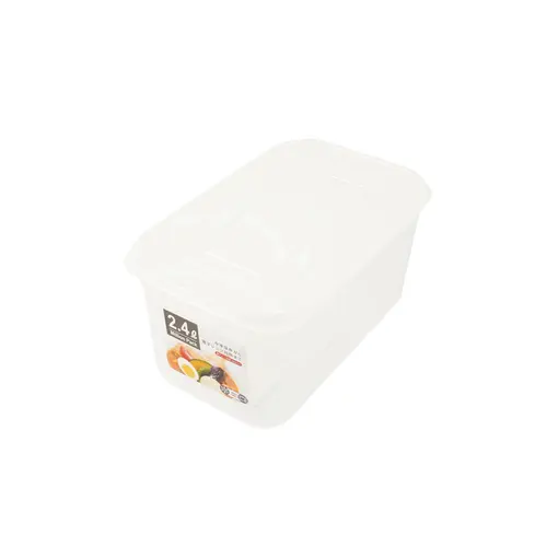 Recipiente Retangular de Plástico Japonês Transparente com Tampa – 2,4L