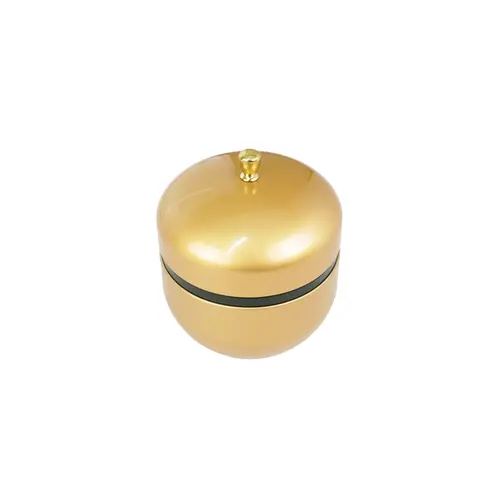 Porta Chá Redondo de Aço Inox Japonês Gold – 8,6cm
