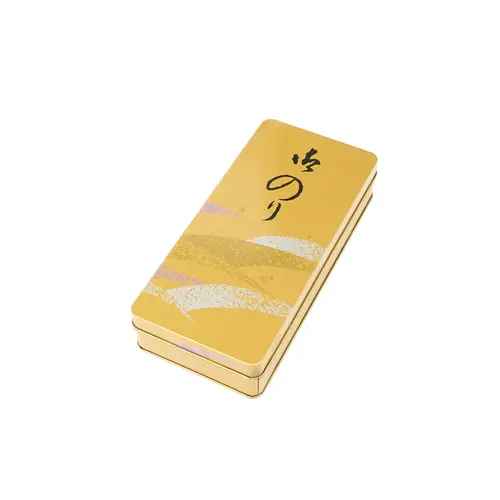 Caixa Retangular de Metal Japonês para Alga Marinha Nori Box Estreita M – 24,5cm x 11,5cm