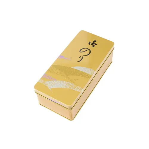 Caixa Retangular de Metal Japonês para Alga Marinha Nori Box Estreita G – 24,5cm x 11,5cm