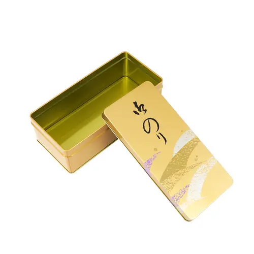 Caixa Retangular de Metal Japonês para Alga Marinha Nori Box Estreita G – 24,5cm x 11,5cm