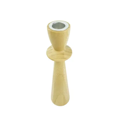Castiçal em Bambu Natural - 23cm