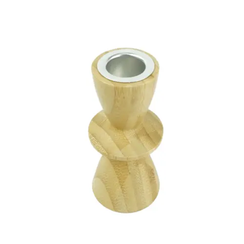 Castiçal em Bambu Natural - 11cm
