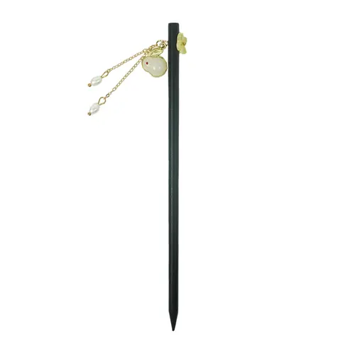 Adorno Kanzashi com Coelho - 18cm