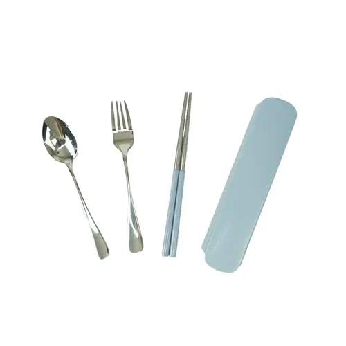 Kit Talheres Azul - 4 Peças