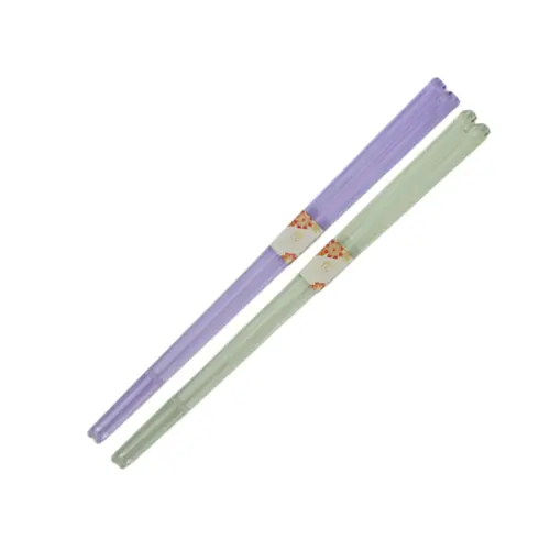 Hashis em Acrílico 23cm – Kit com 2 Cores (Roxo e Verde)