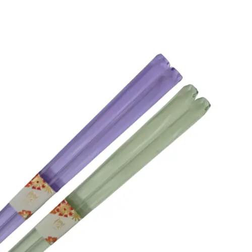 Hashis em Acrílico 23cm – Kit com 2 Cores (Roxo e Verde)