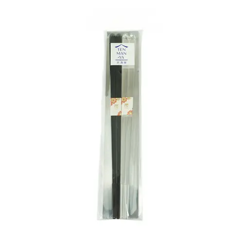 Hashis em Acrílico 23cm – Kit com 2 Cores (Transparente e preto)