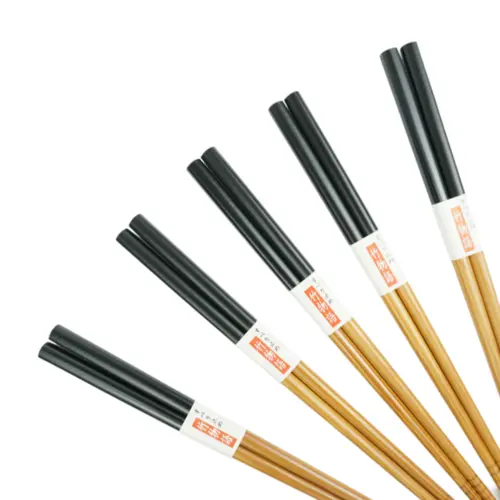 Conjunto de Hashi de Bambu Preto Tenman-ya – 5 peças