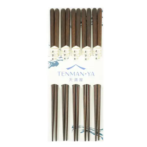 Conjunto de Hashi de Bambu Mokuzai Tenman-ya – 5 peça