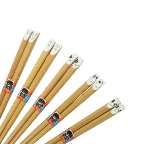 Conjunto de Hashi Infantil de Bambu Doubotsu Tenman-ya – 5 peças