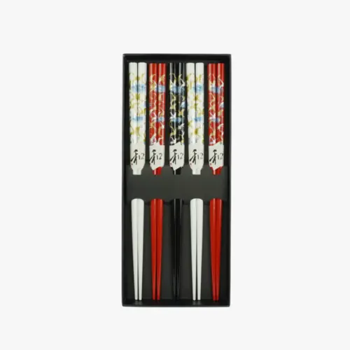 Conjunto de Hashi de Bambu Tsuru Tenman-ya – 5 peças