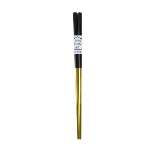 Hashi de Aço Inox Black and Gold Tenman-ya – 21cm