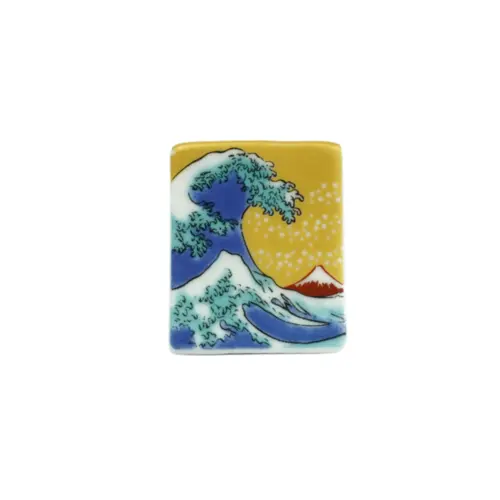 Descanso de Porcelana para Hashi Kanagawa Oki Nami – 3,4cm x 4cm