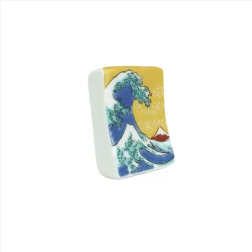 Descanso de Porcelana para Hashi Kanagawa Oki Nami – 3,4cm x 4cm