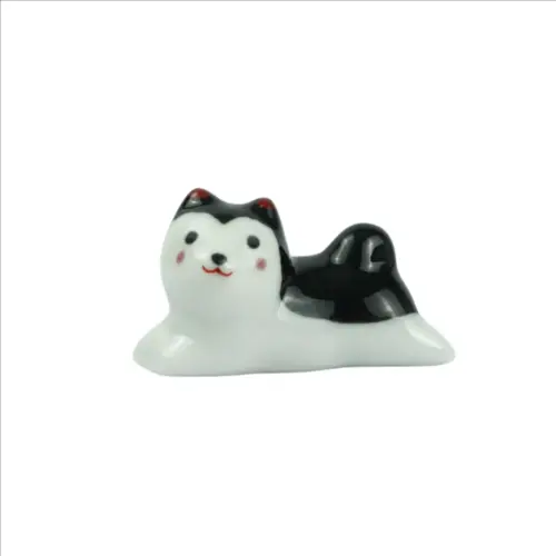 Descanso de Porcelana para Hashi Black Shiba – 5,5cm