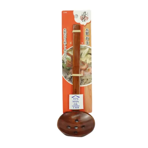Colher de Madeira com Furos para Lámen – 21cm