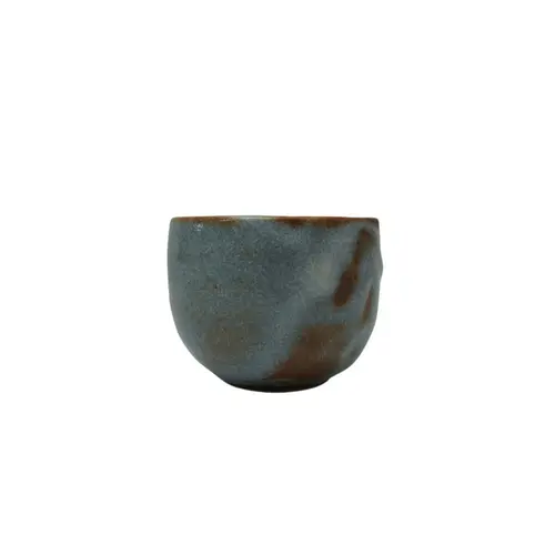 Copo para Sake Azul e Marrom - 65ml